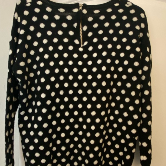 Black and white polka dot sweater - Picture 2 of 4